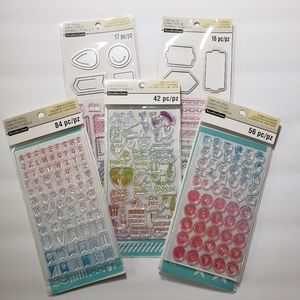 5 Recollections Stamp & Die and Stamp & Stencil Bundle Lot